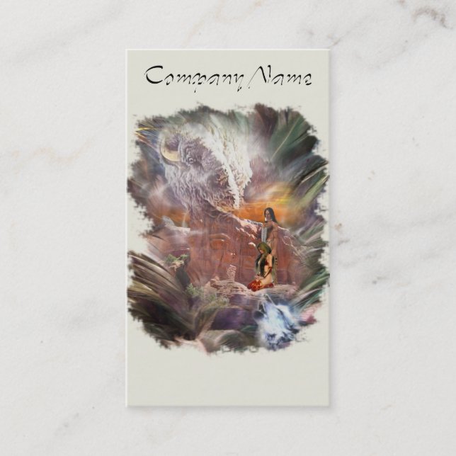 Carte De Visite Mariage indien américain Night Vignette (Devant)