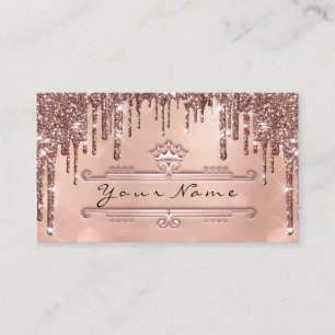 Carte De Visite Mariage Planificateur d'événements Rose de la Part
