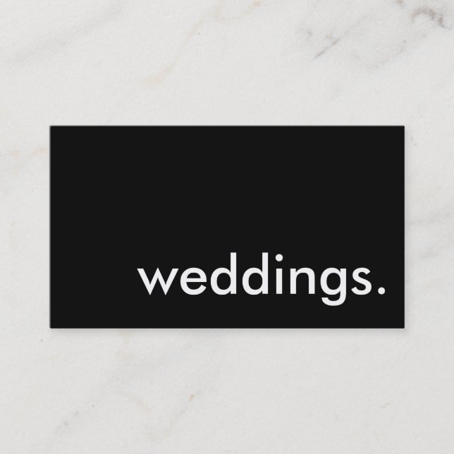 Carte De Visite mariages. (Devant)