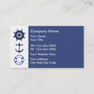 Carte de visite marin