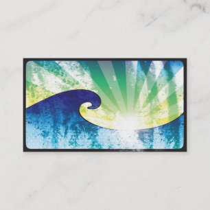Carte De Visite Marina de coucher du soleil de SuperCali