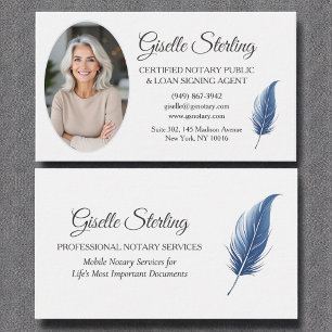 Carte De Visite Marine Blue Mobile Noeud public photo moderne