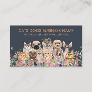 Carte De Visite Marine Chiens de races Brown de animaux de compagn