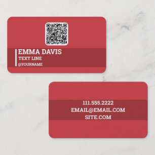 Carte De Visite Marketing Vente directe QR personnalisée