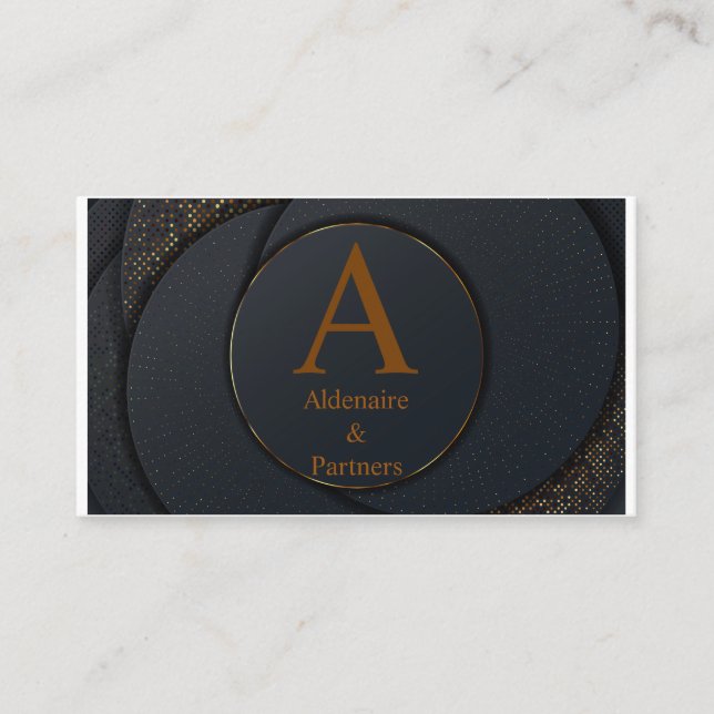 CARTE DE VISITE MARQUE DE L'ENTREPRISE PROFESSIONNELLE ELEGANCE GO (Devant)