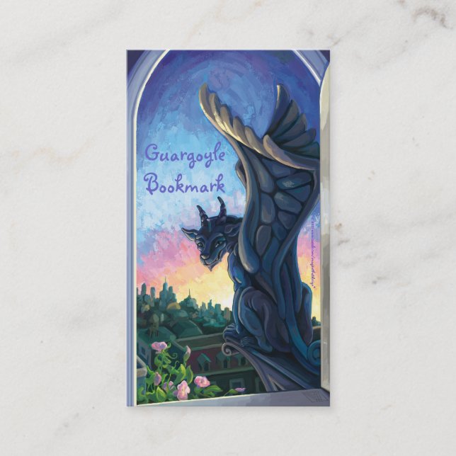 Carte De Visite Marque de livre d'art Gargoyle (Devant)
