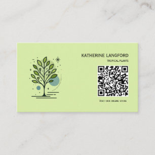 Carte De Visite Marque personnalisée de la pépinière Greenleaf