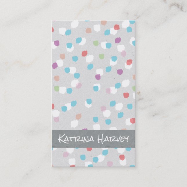 Carte De Visite Marques texturées (fruité) (Devant)