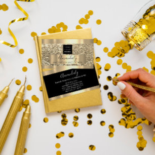 Carte De Visite Marqueur professionnel Lash Logo personnalisé Or