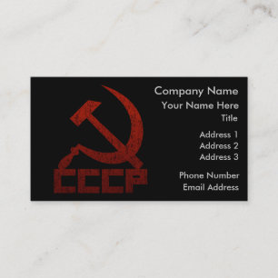 Carte De Visite Marteau et faucille de CCCP