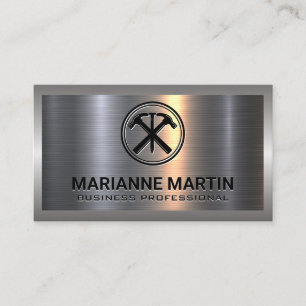 Carte De Visite Marteaux et ongles   Construction   Industriel