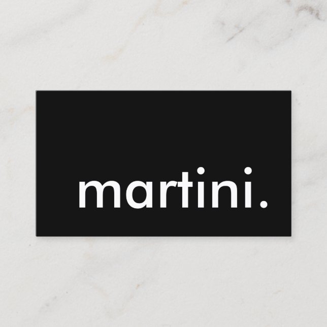 Carte De Visite martini. (Devant)