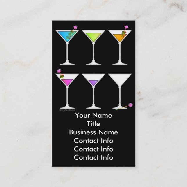 Carte de visite - Martinis Going, Going, GONE (Devant)