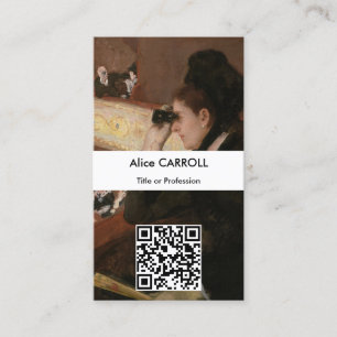 Carte De Visite Mary Cassatt - Dans le journal - Code QR