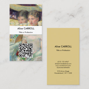 Carte De Visite Mary Cassatt - La Loge - Code QR