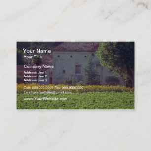 Carte De Visite Mas provençal jaune près de Carpentras dans le c