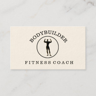 Carte De Visite Masculine Bodybuilder Fitness Sports sportifs