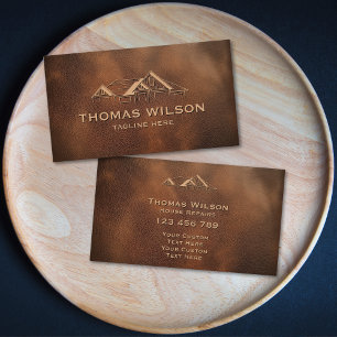 Carte De Visite Masculine Construction Handyman Carpenter Outils