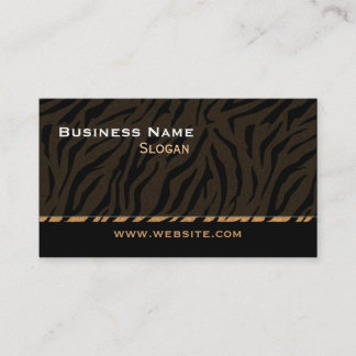 Carte De Visite Masculine noir Tiger