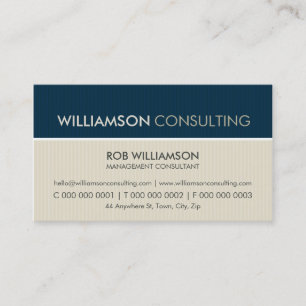 CARTE DE VISITE MASCULINE :: pinstripe minimal 3