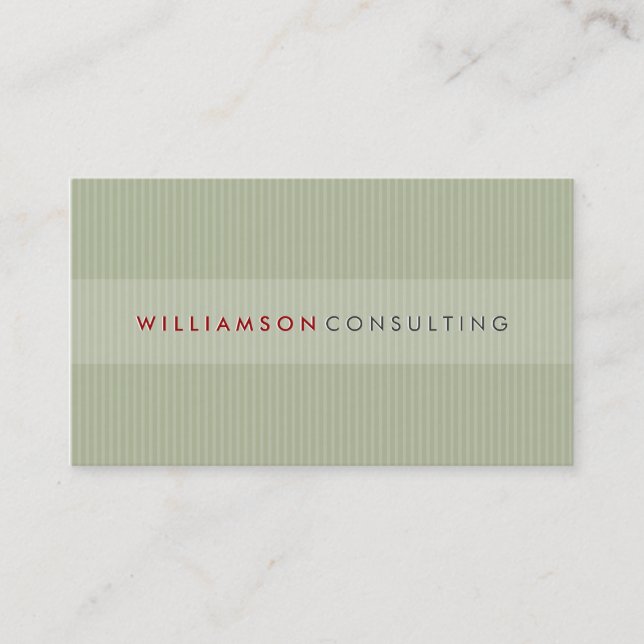 CARTE DE VISITE MASCULINE :: simple pinstripe 3D 1 (Devant)