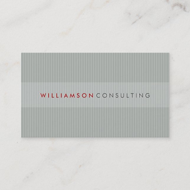 CARTE DE VISITE MASCULINE :: simple pinstripe 3D 1 (Devant)