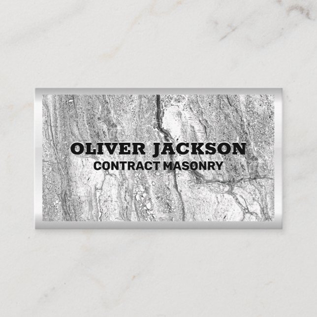 Carte De Visite Masonnerie | Construction | Matériel de constructi (Devant)
