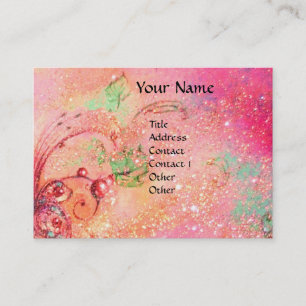CARTE DE VISITE MASQUE EN ROUGE