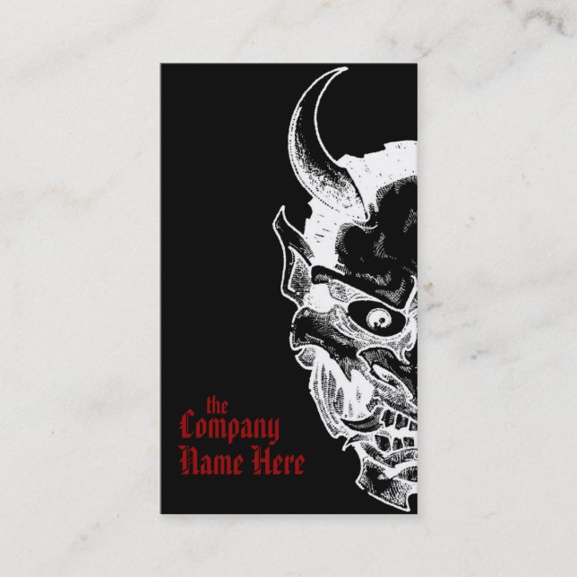 Carte De Visite masque hannya (Devant)