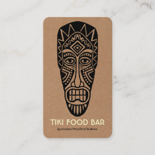 Carte De Visite Masque Tiki - Carton
