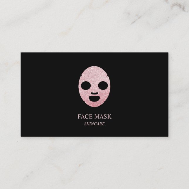 Carte De Visite Masque visage pour soins (Devant)