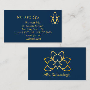 Carte De Visite MASSAGE Alternative holistique Spa Therapy