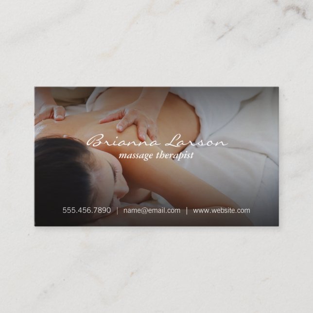 Carte De Visite Massage | Bien-être en santé (Devant)
