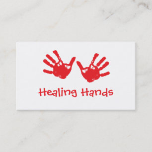 Carte De Visite Massage curatif de mains - Reiki