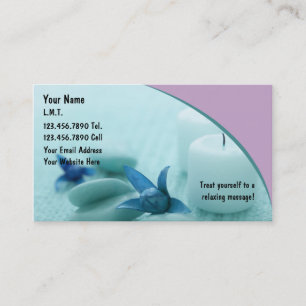 Carte De Visite Massage Design unique