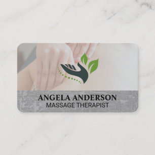 Carte De Visite Massage du dos   Relax Spa Bien-être