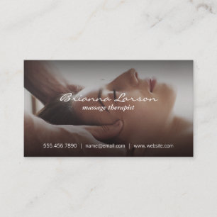 Carte De Visite Massage facial Spa
