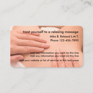Carte De Visite Massage Professionnel