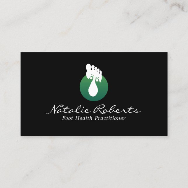 Carte De Visite Massage professionnel des pieds Thérapie Réflexolo (Devant)