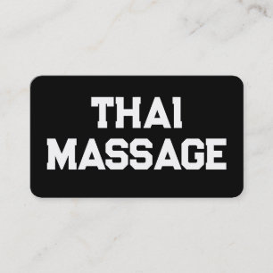 Carte De Visite Massage thaïlandais