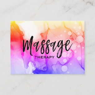 Carte De Visite ** Massage Thérapie Massage Aquarelle