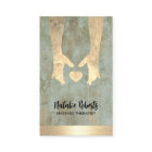 Massage Thérapie Or Vintage Healing Mains & Coeur