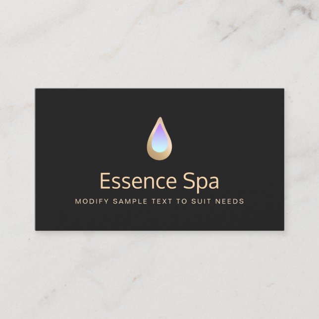 Carte De Visite Massage Thérapie Spa d'aromathérapie (Devant)