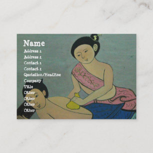 Carte De Visite Massage traditionnel thaïlandais