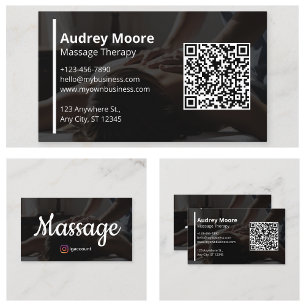 Carte De Visite Massages holistiques et services de bien-être