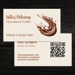 Carte De Visite Master Chocolatier personnalisé QR