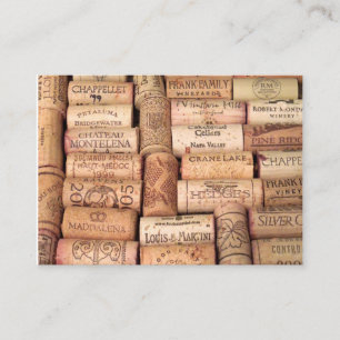 Carte De Visite Mat de liège à vin