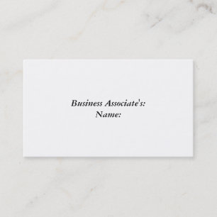 carte de visite mat UV de signature standard