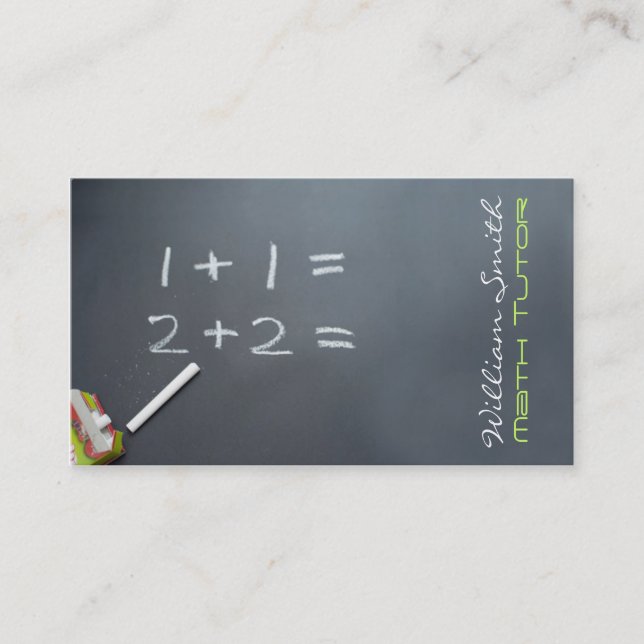 Carte De Visite Math tuteur (Devant)