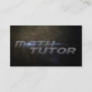 Carte De Visite Math Tuteur Business card
